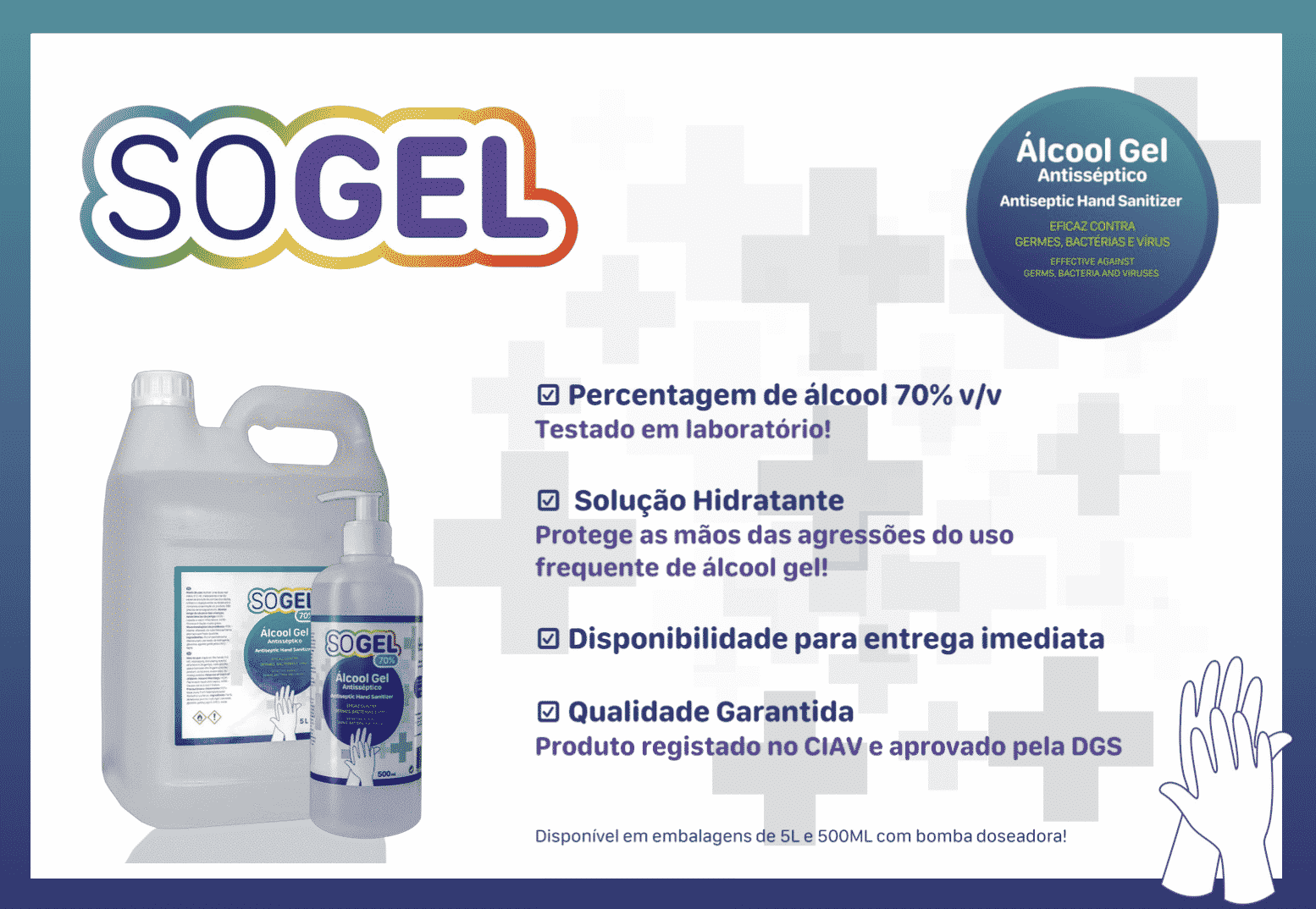 Álcool Gel 80% 500ml Certificado ao Melhor Preço do Mercado!